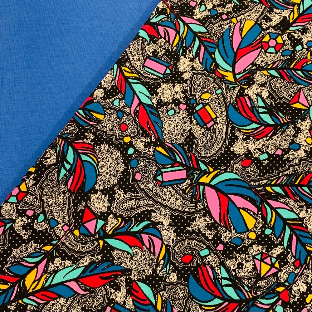 Feather Print Maxi Skirt Dress NWT Lularoe